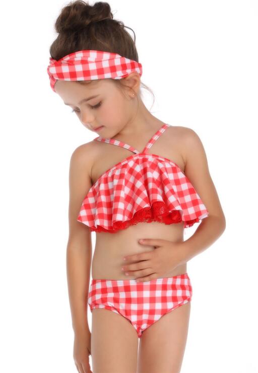 F4817 Mommy and Me PolkaDot Print Matching Swimsuit